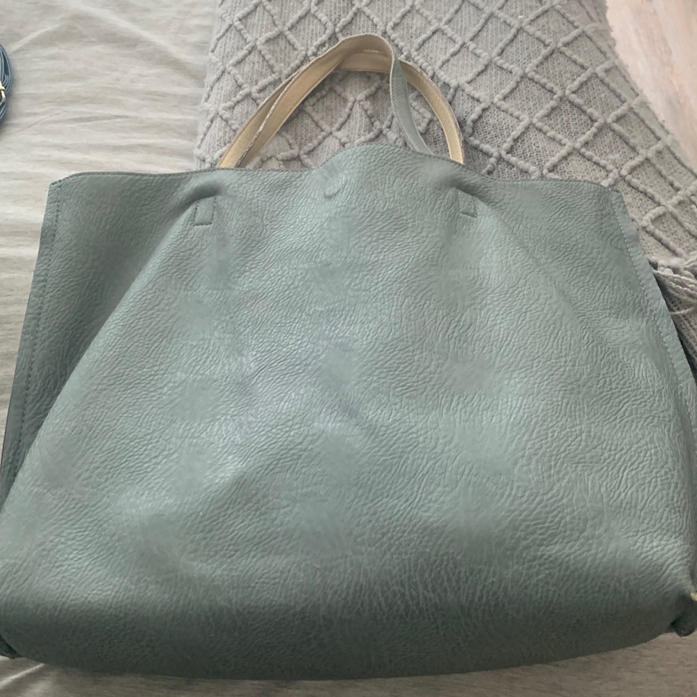 Light blue tote bag